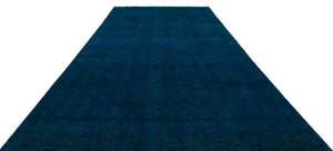 Turquoise Over Dyed Vintage XLarge Rug 8'7'' x 12'12'' ft 262 x 395 cm