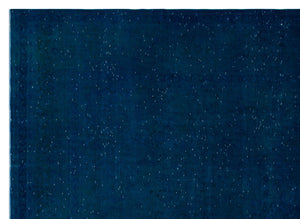 Turquoise Over Dyed Vintage XLarge Rug 9'3'' x 13'1'' ft 283 x 399 cm