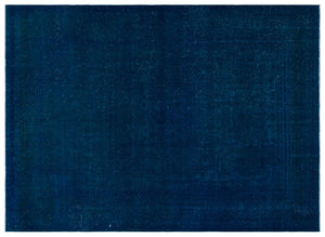Turquoise Over Dyed Vintage XLarge Rug 9'3'' x 13'1'' ft 283 x 399 cm