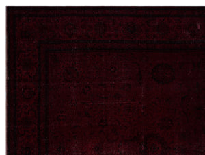 Red Over Dyed Vintage XLarge Rug 10'7'' x 14'4'' ft 323 x 436 cm