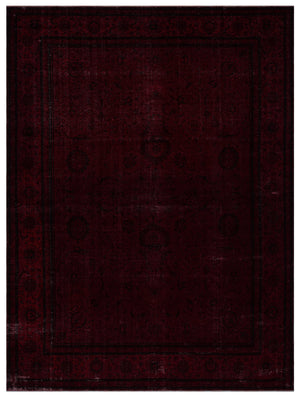 Red Over Dyed Vintage XLarge Rug 10'7'' x 14'4'' ft 323 x 436 cm