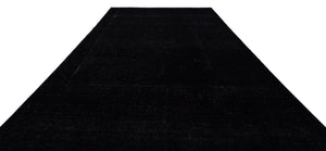 Black Over Dyed Vintage XLarge Rug 9'8'' x 12'5'' ft 294 x 378 cm