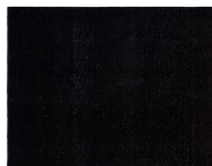 Black Over Dyed Vintage XLarge Rug 9'8'' x 12'5'' ft 294 x 378 cm