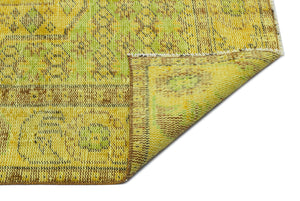 Yellow Over Dyed Vintage Rug 6'1'' x 10'4'' ft 186 x 316 cm