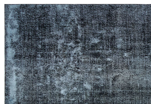Gray Over Dyed Vintage Rug 6'10'' x 10'1'' ft 209 x 307 cm