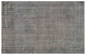 Gray Over Dyed Vintage Rug 6'0'' x 9'7'' ft 184 x 293 cm