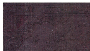 Gray Over Dyed Vintage Rug 4'11'' x 8'8'' ft 150 x 265 cm