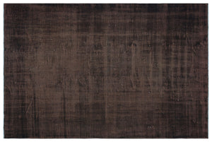 Brown Over Dyed Vintage Rug 5'9'' x 9'0'' ft 174 x 275 cm