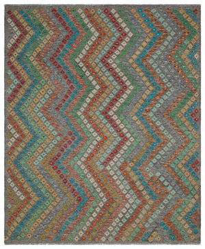 Naturel Over Dyed Kandahar Rug 6'9'' x 7'11'' ft 206 x 241 cm