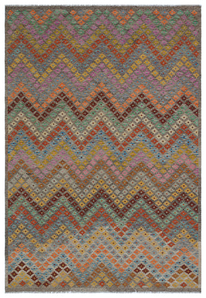 Naturel Over Dyed Kandahar Rug 5'9'' x 8'4'' ft 175 x 254 cm