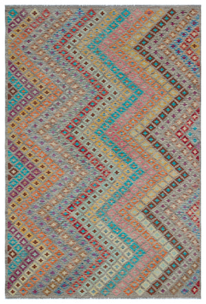 Naturel Over Dyed Kandahar Rug 5'7'' x 8'4'' ft 170 x 255 cm