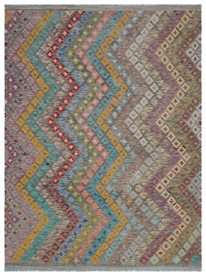 Naturel Over Dyed Kandahar Rug 6'2'' x 7'11'' ft 189 x 241 cm