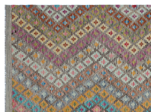 Naturel Over Dyed Kandahar Rug 6'2'' x 7'11'' ft 189 x 241 cm