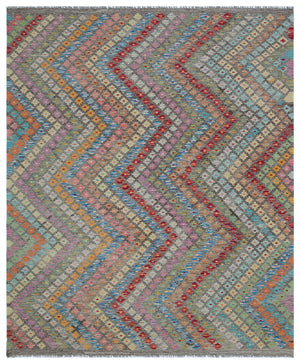 Naturel Over Dyed Kandahar Rug 6'4'' x 7'9'' ft 193 x 235 cm