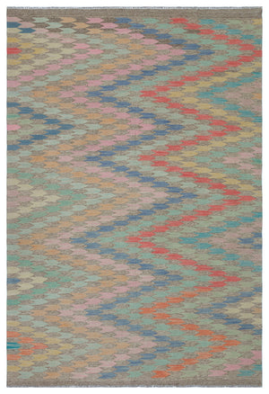Naturel Over Dyed Kandahar Rug 5'4'' x 7'9'' ft 163 x 237 cm
