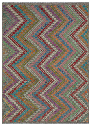 Naturel Over Dyed Kandahar Rug 5'10'' x 8'1'' ft 178 x 246 cm