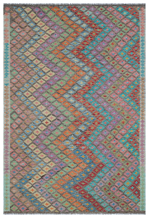 Naturel Over Dyed Kandahar Rug 5'9'' x 8'4'' ft 175 x 255 cm
