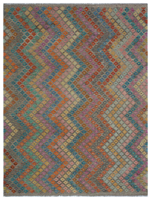 Naturel Over Dyed Kandahar Rug 6'2'' x 8'1'' ft 187 x 246 cm