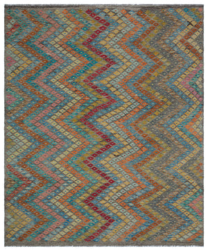 Naturel Over Dyed Kandahar Rug 6'8'' x 8'0'' ft 202 x 245 cm