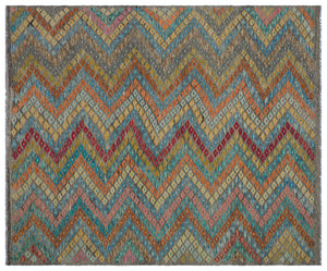 Naturel Over Dyed Kandahar Rug 6'8'' x 8'0'' ft 202 x 245 cm