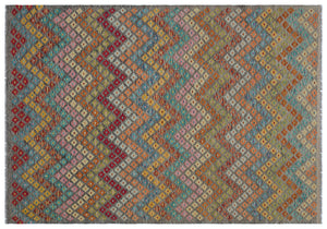 Naturel Over Dyed Kandahar Rug 6'2'' x 8'7'' ft 189 x 262 cm