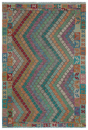 Naturel Over Dyed Kandahar Rug 5'7'' x 8'4'' ft 170 x 253 cm
