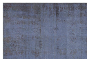 Distressed Gray Over Dyed Vintage Rug 6'0'' x 8'9'' ft 183 x 267 cm
