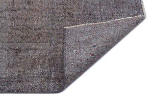 Gray Over Dyed Vintage Rug 5'6'' x 8'4'' ft 168 x 254 cm