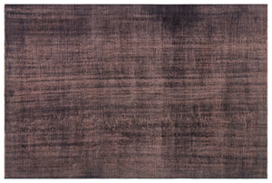 Brown Over Dyed Vintage Rug 5'11'' x 9'0'' ft 181 x 275 cm