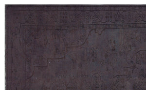 Gray Over Dyed Vintage Rug 6'1'' x 10'0'' ft 185 x 305 cm