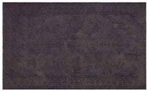 Gray Over Dyed Vintage Rug 6'1'' x 10'0'' ft 185 x 305 cm