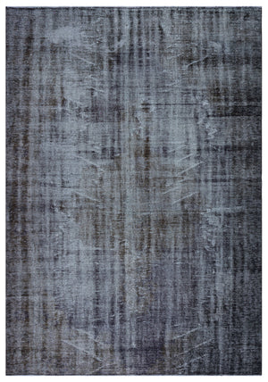 Gray Over Dyed Vintage Rug 5'11'' x 8'5'' ft 181 x 257 cm