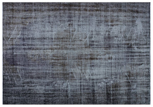 Gray Over Dyed Vintage Rug 5'11'' x 8'5'' ft 181 x 257 cm