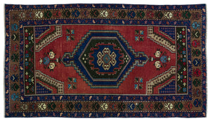 Natural Anatolium Turkish Vintage Rug 3'3'' x 5'10'' ft 98 x 177 cm