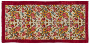 Natural Anatolium Turkish Vintage Runner 3'3'' x 6'6'' ft 98 x 198 cm