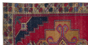 Natural Anatolium Turkish Vintage Rug 4'1'' x 8'2'' ft 125 x 250 cm