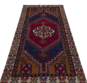 Natural Anatolium Turkish Vintage Runner 3'3'' x 6'8'' ft 100 x 202 cm