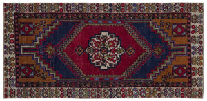 Natural Anatolium Turkish Vintage Runner 3'3'' x 6'8'' ft 100 x 202 cm