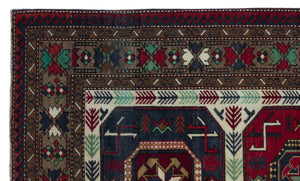 Natural Anatolium Turkish Vintage Rug 4'6'' x 7'7'' ft 137 x 230 cm