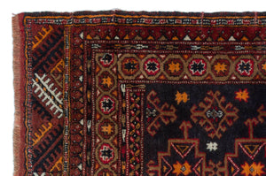 Natural Anatolium Turkish Vintage Rug 2'9'' x 4'2'' ft 83 x 126 cm