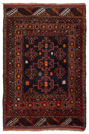 Natural Anatolium Turkish Vintage Rug 2'9'' x 4'2'' ft 83 x 126 cm