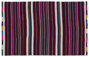 Natural Chaput Kilim Rug 4'1'' x 6'5'' ft 124 x 195 cm