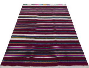 Natural Chaput Kilim Rug 4'1'' x 6'5'' ft 124 x 195 cm