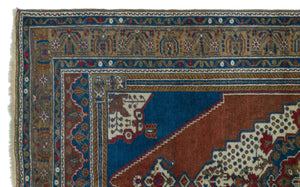 Natural Anatolium Turkish Vintage Rug 4'3'' x 6'11'' ft 130 x 212 cm