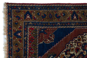 Natural Anatolium Turkish Vintage Rug 5'0'' x 7'4'' ft 153 x 224 cm