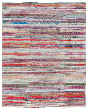 Chaput Over Dyed Kilim Rug 5'7'' x 6'11'' ft 171 x 210 cm