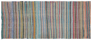 Chaput Over Dyed Kilim Rug 4'10'' x 11'1'' ft 148 x 337 cm