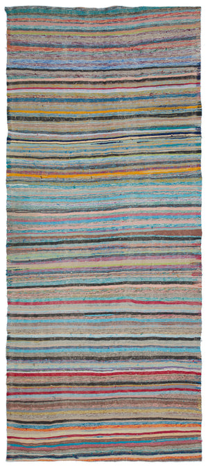 Chaput Over Dyed Kilim Rug 4'10'' x 11'1'' ft 148 x 337 cm