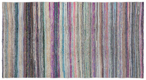 Chaput Over Dyed Kilim Rug 4'11'' x 8'11'' ft 150 x 273 cm