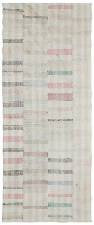 Chaput Over Dyed Kilim Rug 4'6'' x 10'10'' ft 137 x 330 cm